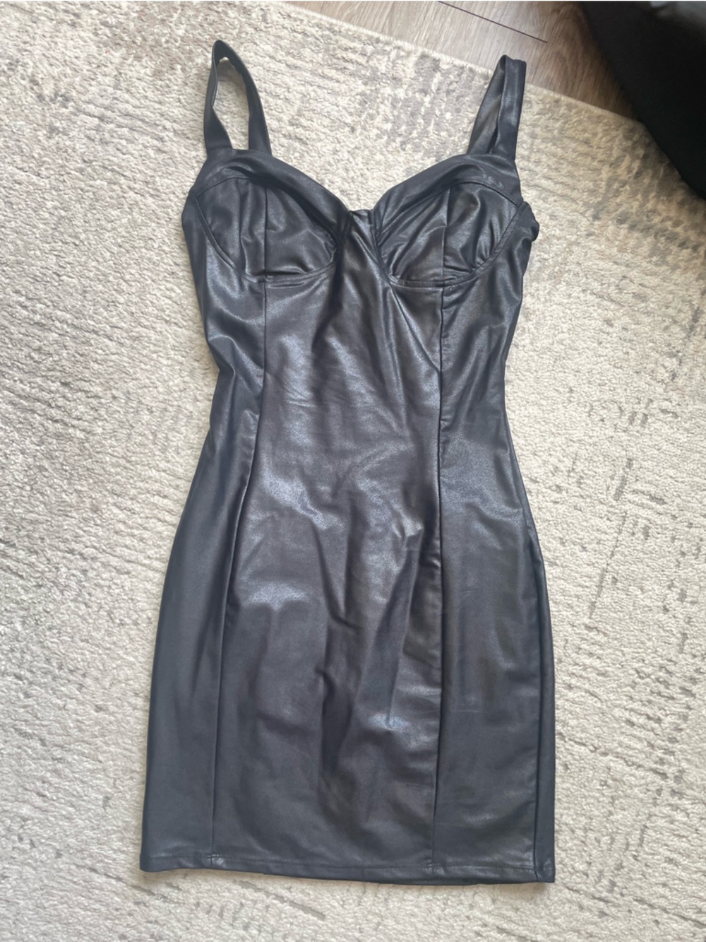 NWT Naked Wardrobe Metallic Gray Bodycon Dress